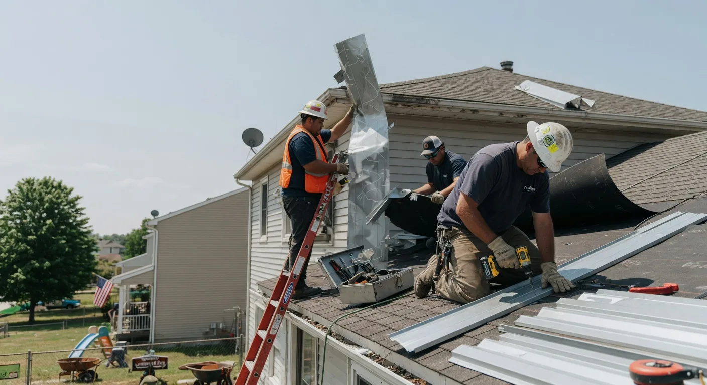 Metal Roof Repair in Wadesville, IN